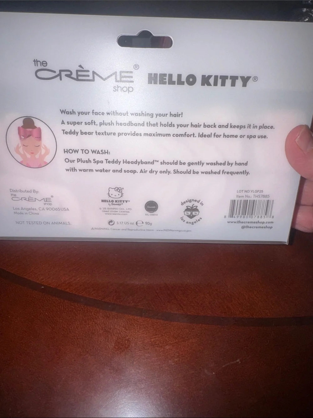 The Crème Shop Hello Kitty Plush Spa Headband